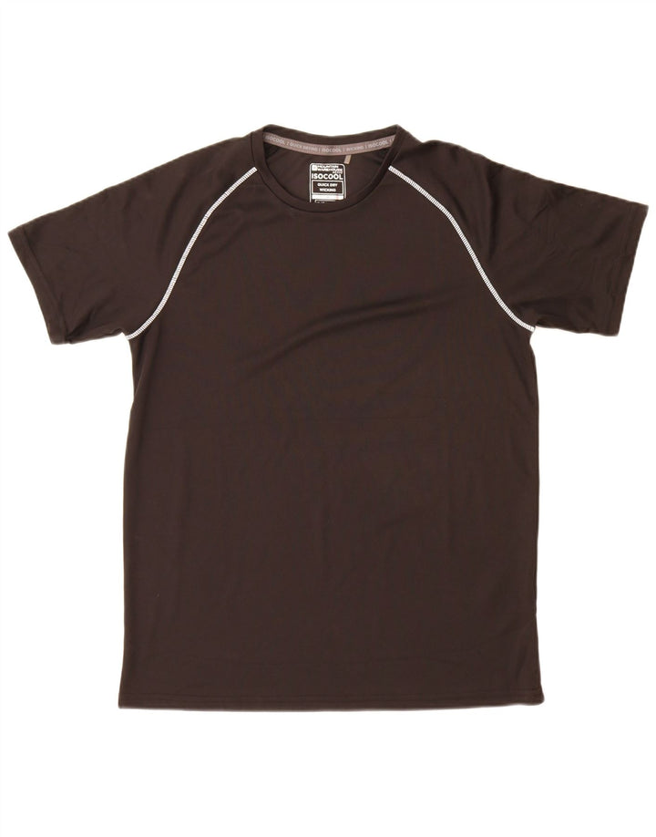 Camiseta masculina IsoCool Mountain Warehouse poliéster preto médio