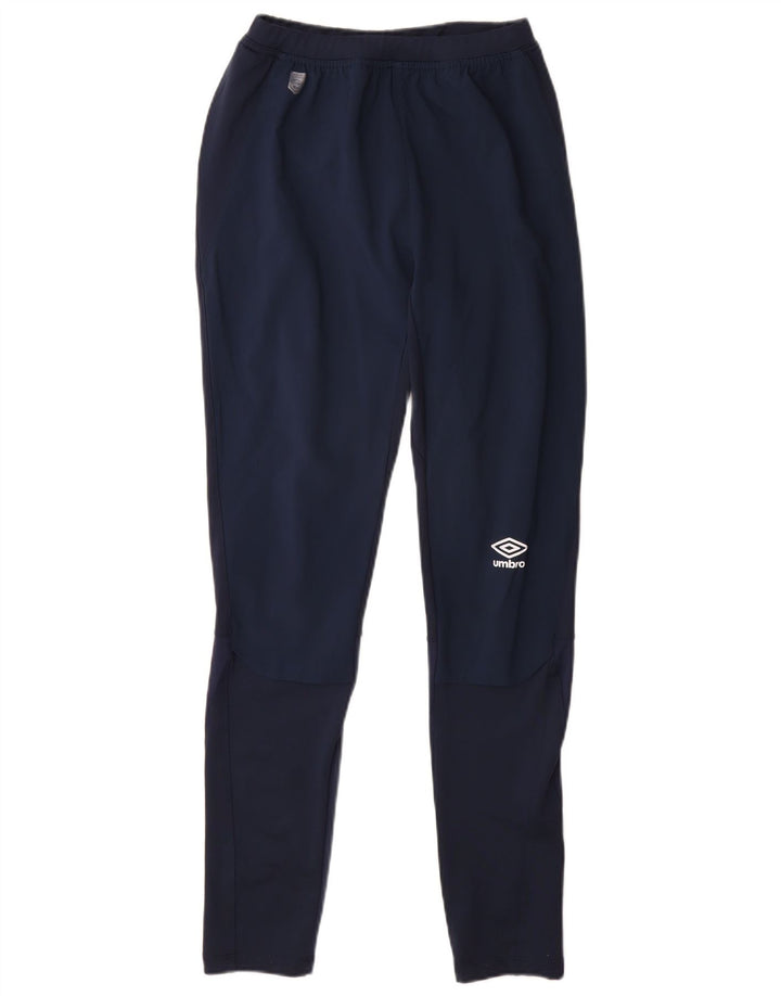 Calça de treino masculina Umbro pequena azul marinho poliéster