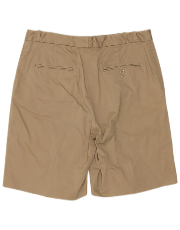 Shorts chino feminino Polo Ralph Lauren US 10 grande W30 algodão cáqui