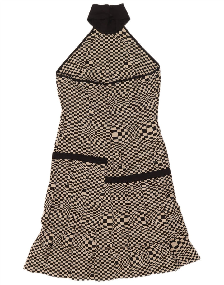 Vestido frente única feminino Flavio Castellani IT 44 médio preto geométrico