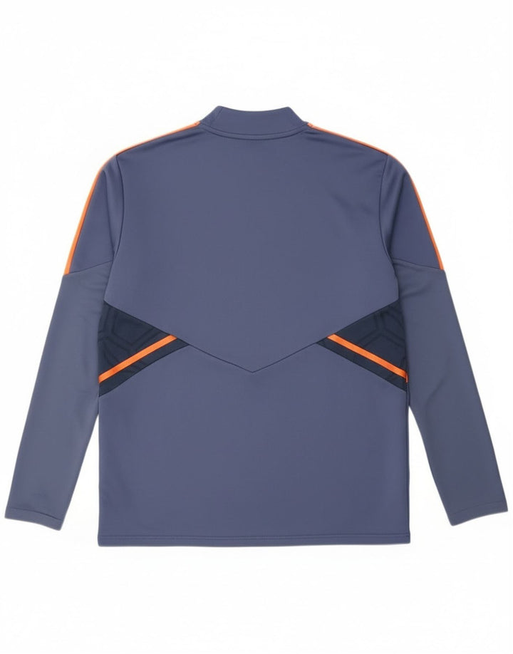 Adidas Mens Manchester United Pulôver Treino Top Grande Azul Colorblock