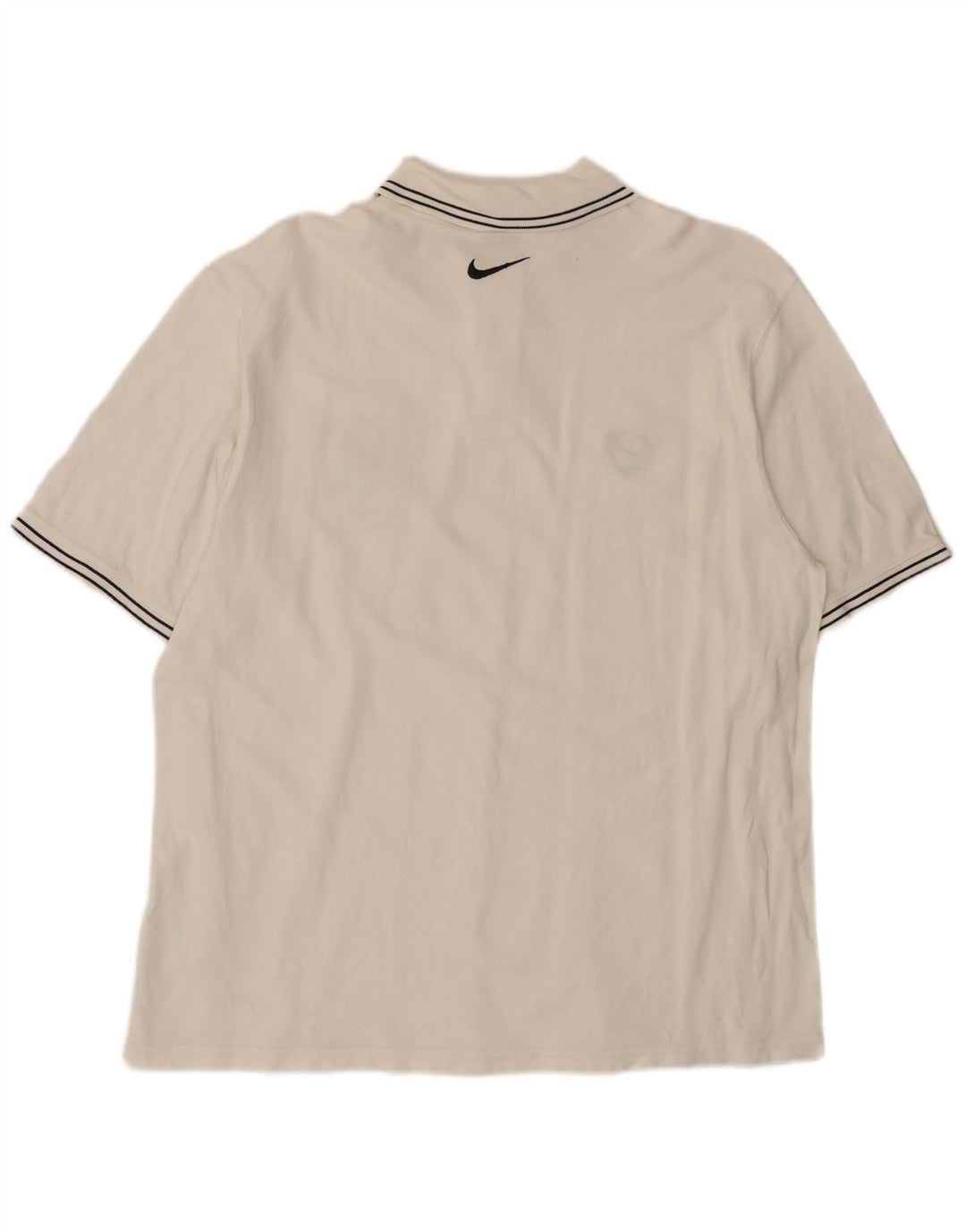Camisa polo gráfica masculina Nike XL algodão branco