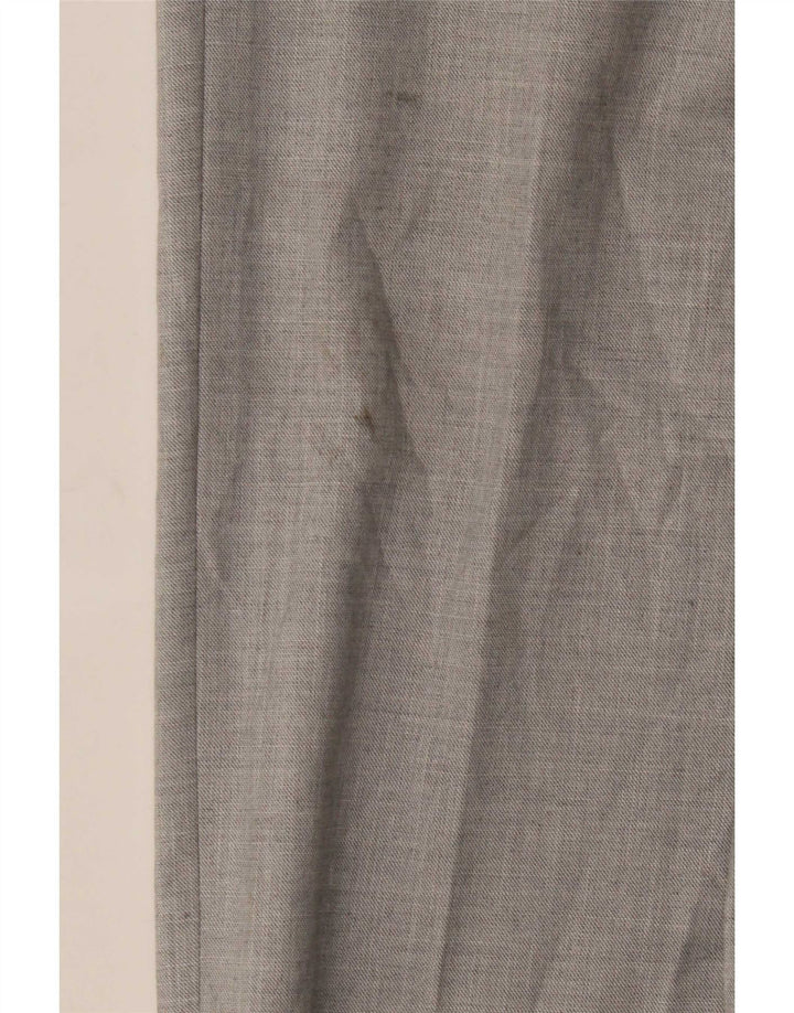 Calça masculina Marks & Spencer Slim Suit W32 L31 cinza poliéster clássico