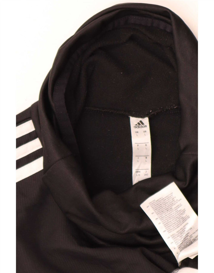 Adidas Mens Climawarm Roll Neck Top Manga Longa Grande Poliéster Preto