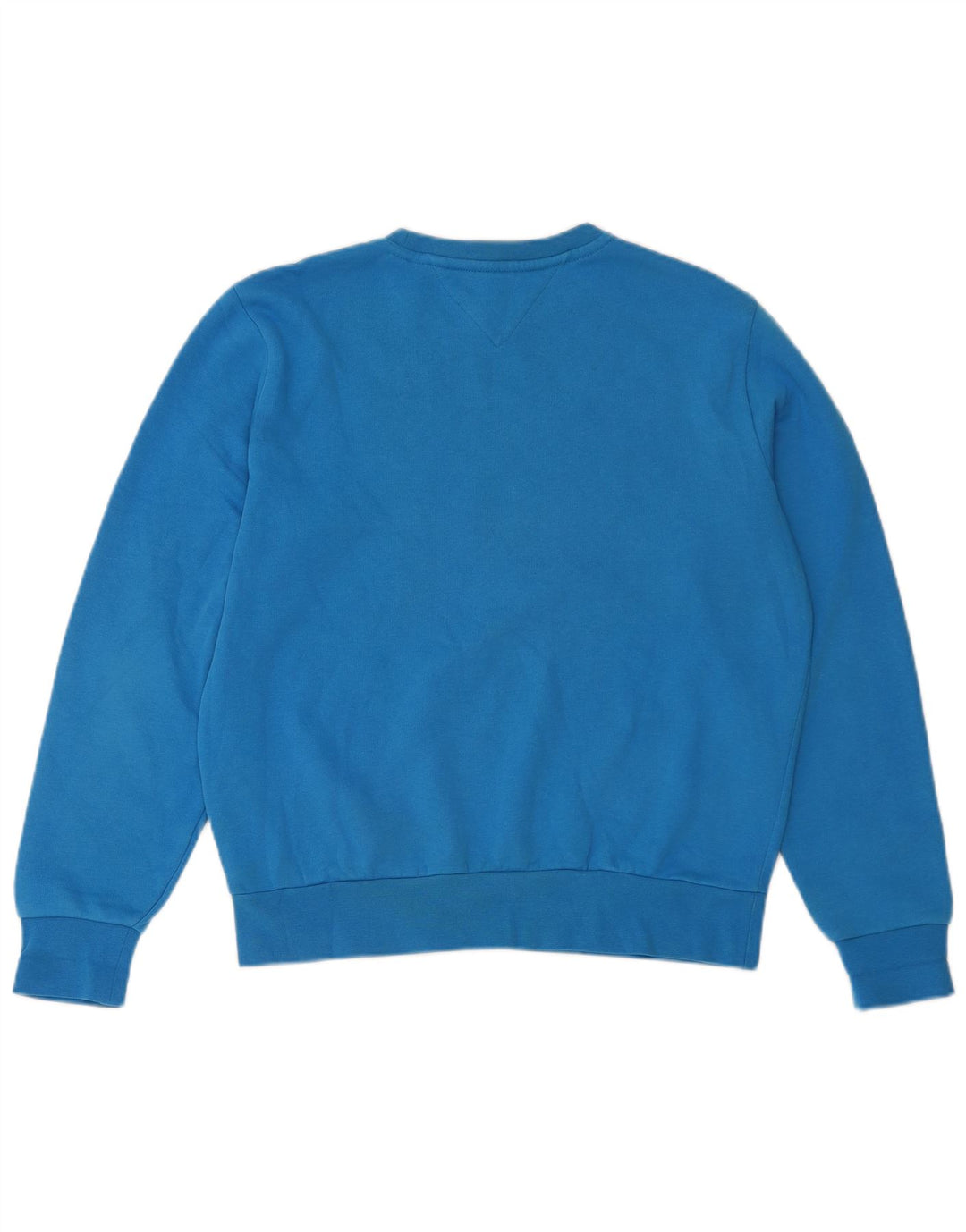 TOMMY HILFIGER Masculino solto ajuste moletom jumper pequeno algodão azul