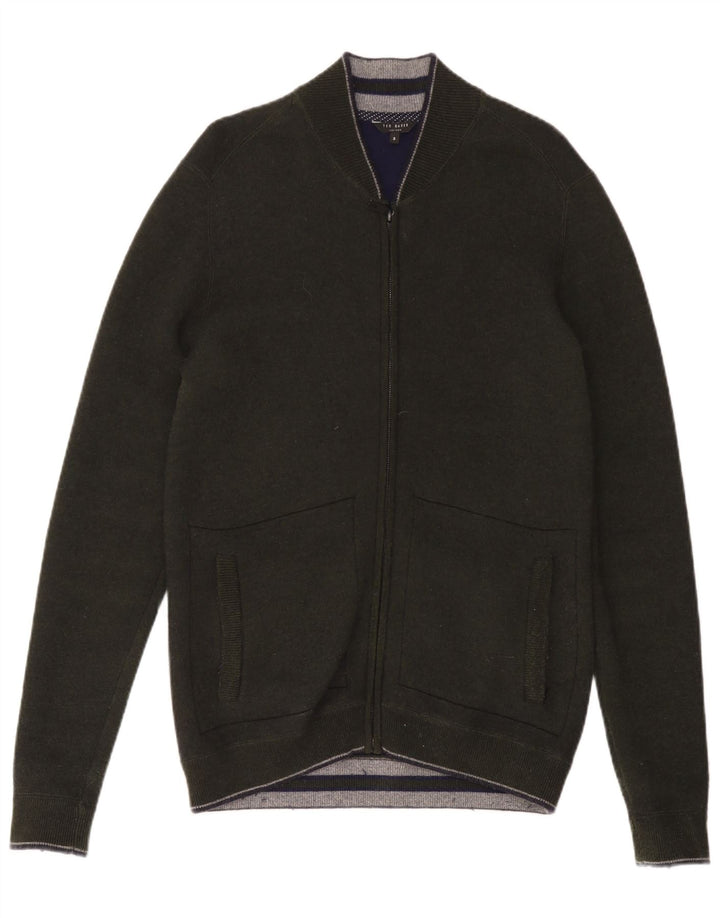 Suéter cardigã masculino TED BAKER tamanho 3 poliamida verde médio