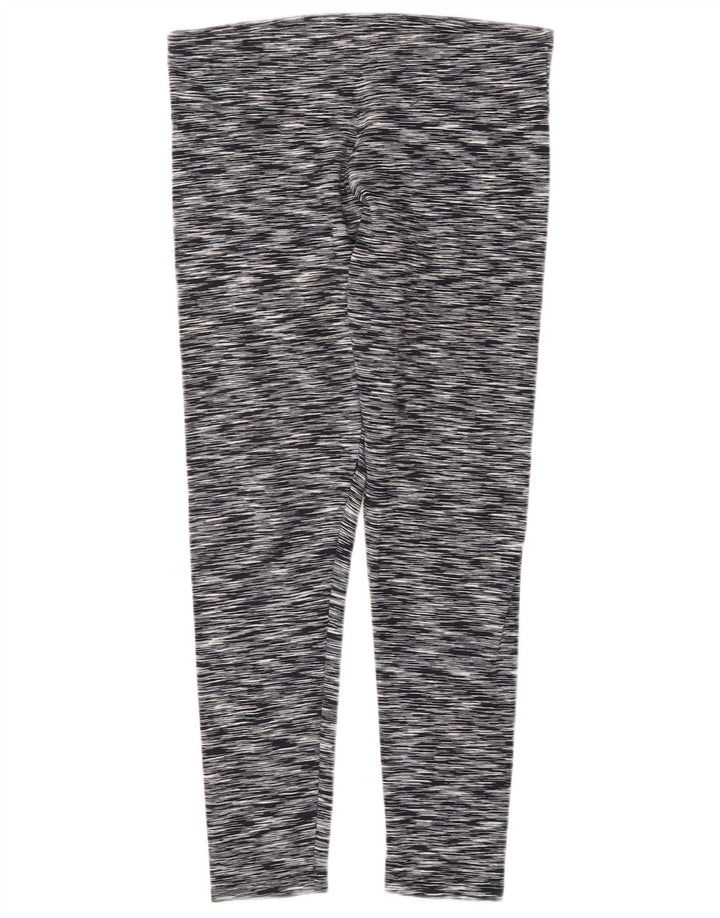 Calça legging feminina CALVIN KLEIN UK 12 listrada cinza médio
