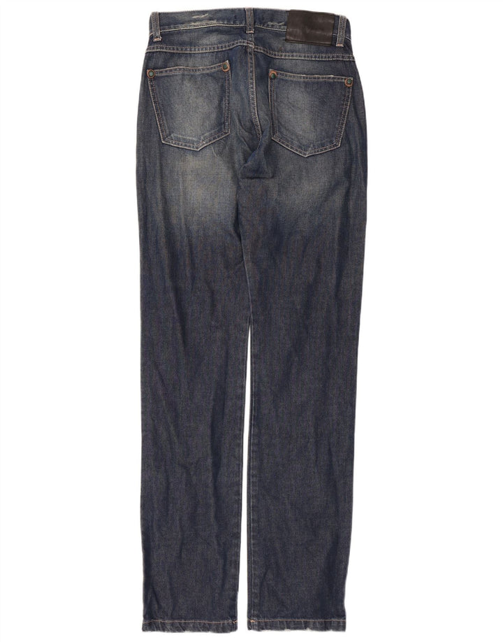 Daniele Alessandrini Calça jeans reta feminina W31 L33 azul algodão