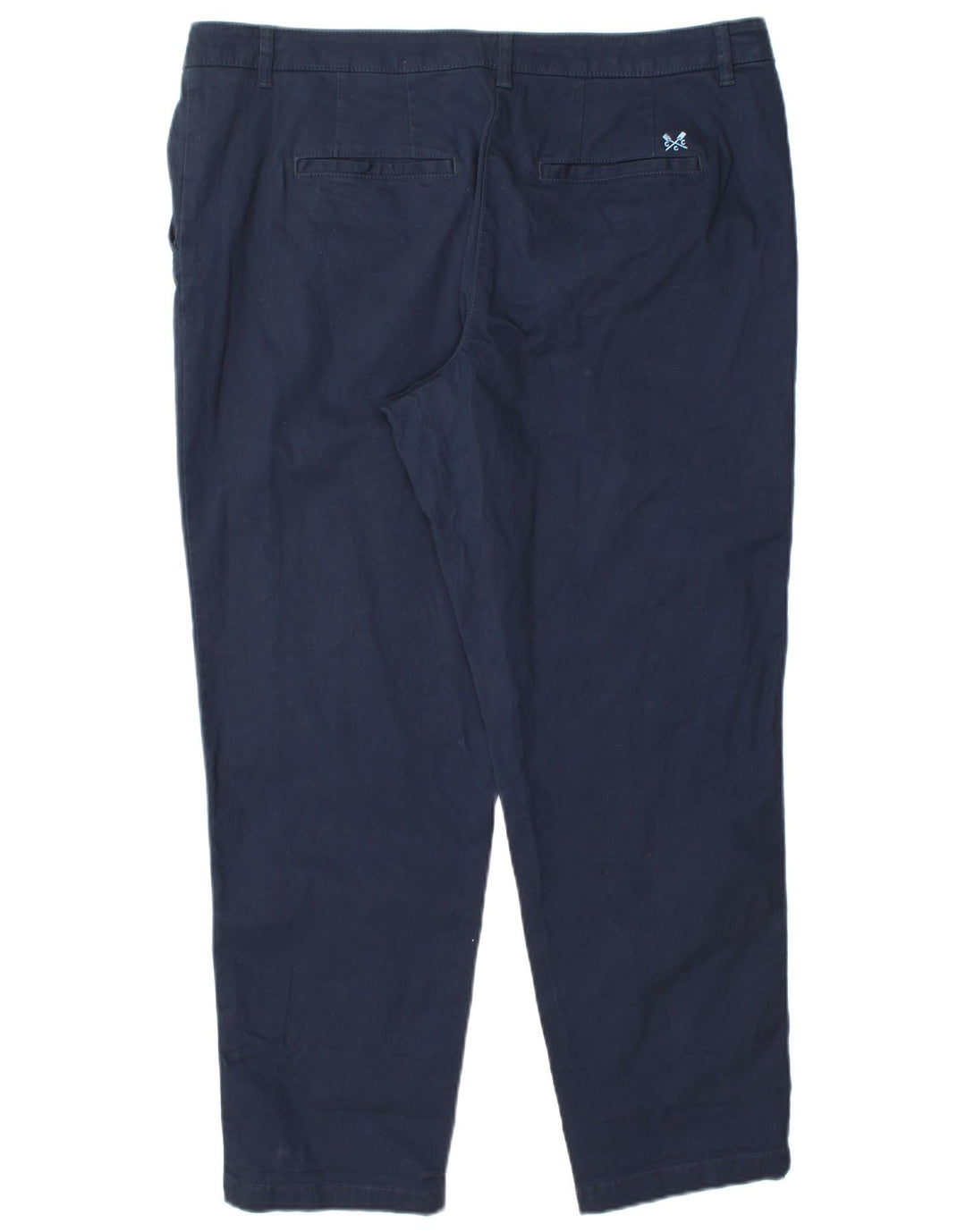 CREW CLOTHING Calça Chino Cônica Feminina Reino Unido 16 Grande W38 L29 Azul Marinho