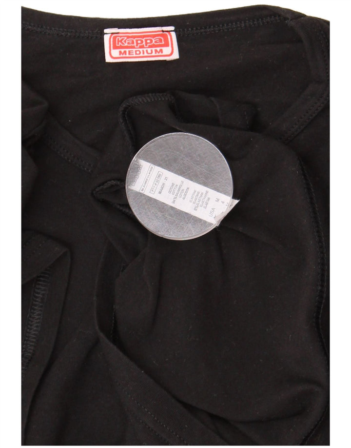 Camiseta masculina Kappa Top médio algodão preto