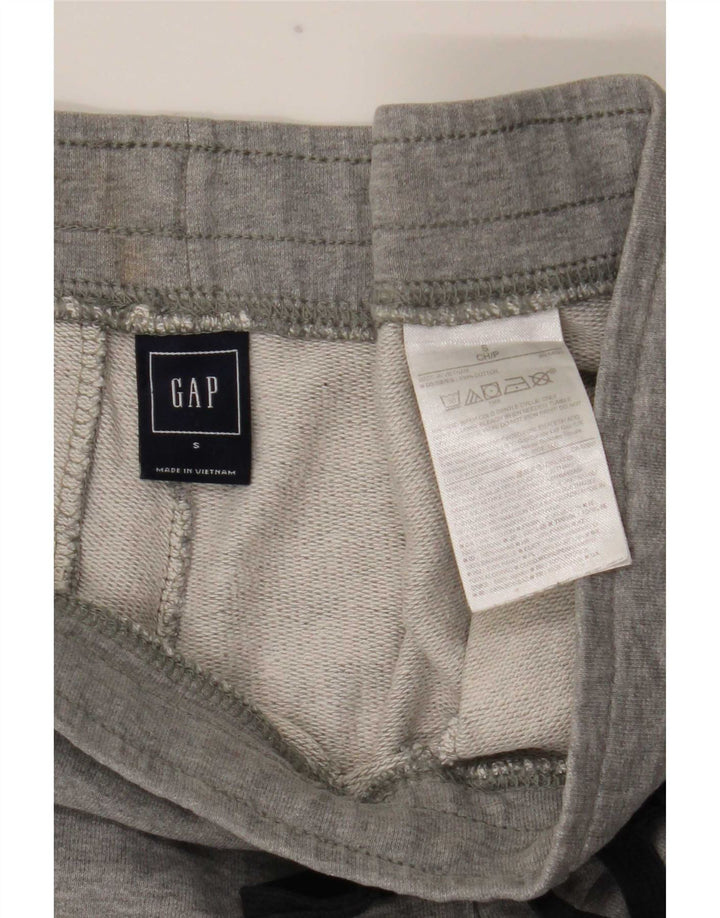 Calça de treino masculina Gap com estampa gráfica e joggers pequeno algodão cinza