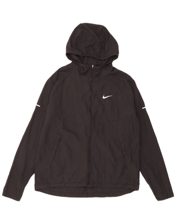 Jaqueta Nike Feminina de Corrida com Capuz para Treino UK 14 Médio Preto