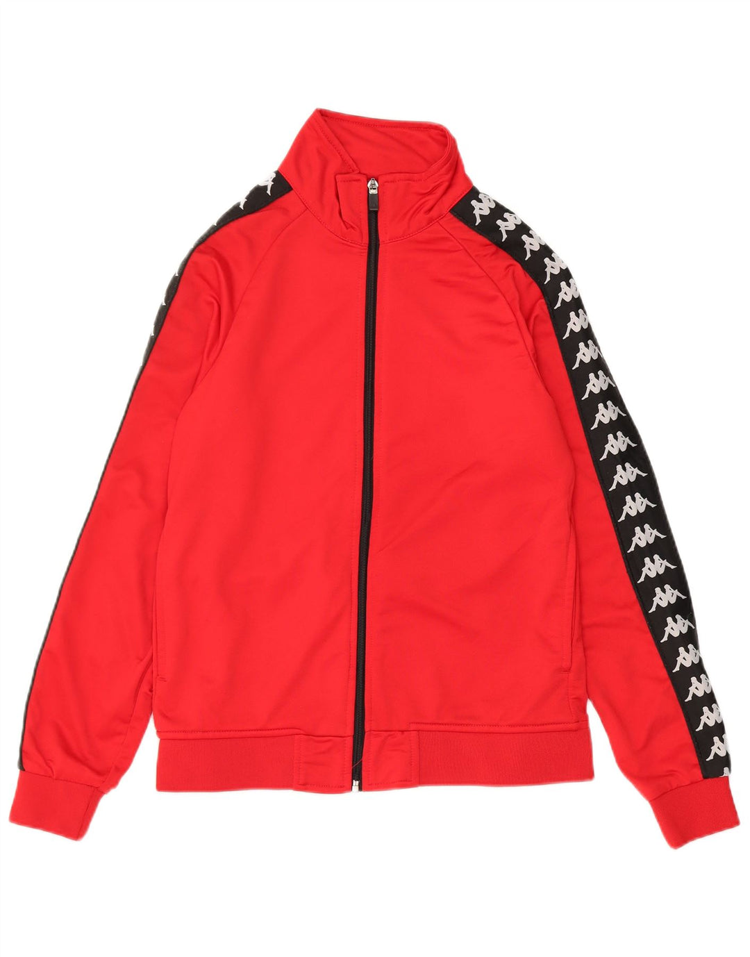 Kappa Womens Graphic Full Tracksuit UK 10 Pequeno Colorblock Vermelho Poliéster