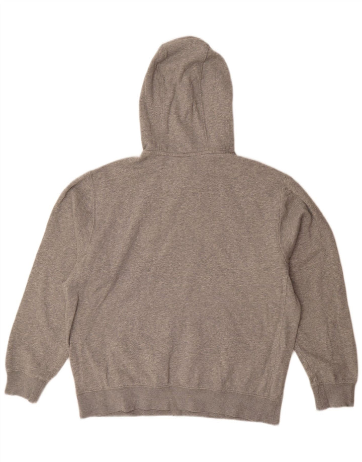 Jumper com capuz masculino Nike grande algodão manchado cinza