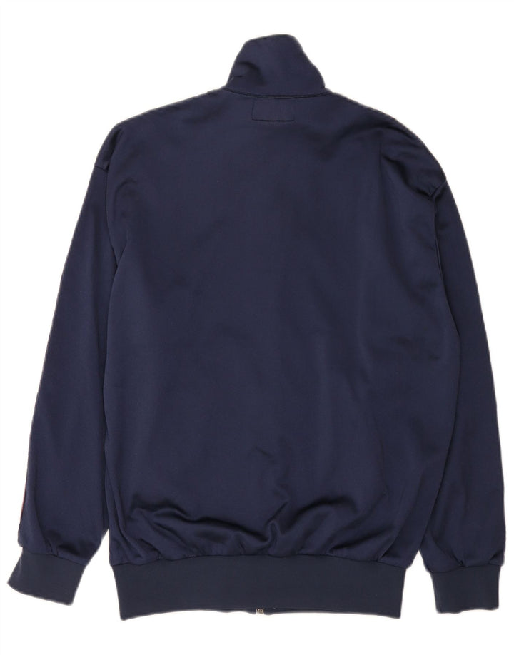 Asics Masculino Graphic Tracksuit Top Jacket IT 46 Pequeno Azul Marinho Colourblock