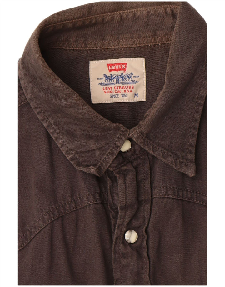 Camisa masculina Levi's cinza médio algodão