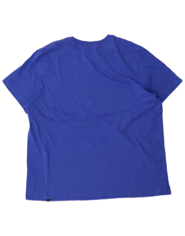Camiseta gráfica masculina Nike Top 2XL algodão azul