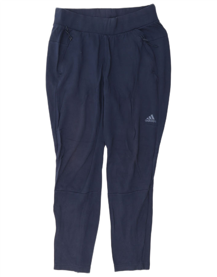 Calça de treino feminina Adidas UK 14 grande azul marinho