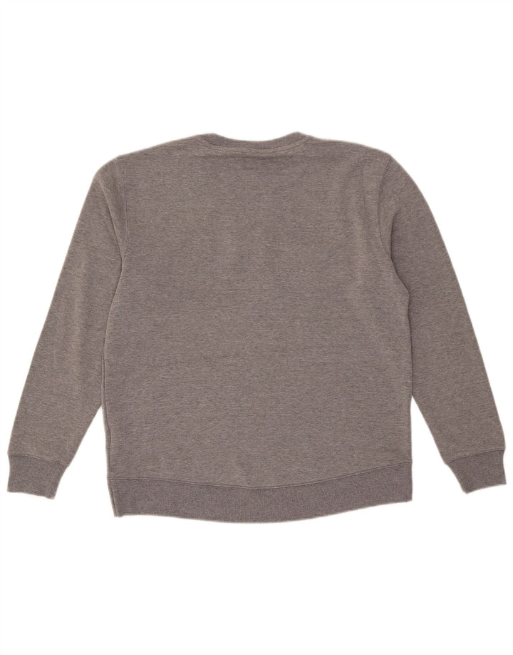 Fila Womens Oversized Sweatshirt Jumper UK 10 Smal Cinza Algodão