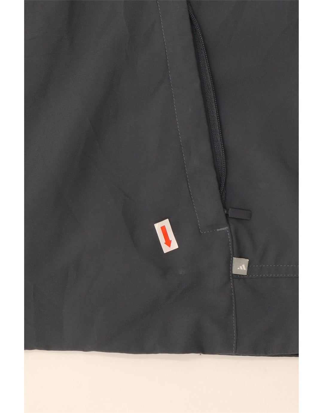 Adidas feminino sem mangas agasalho top jaqueta Reino Unido 12 poliéster cinza médio