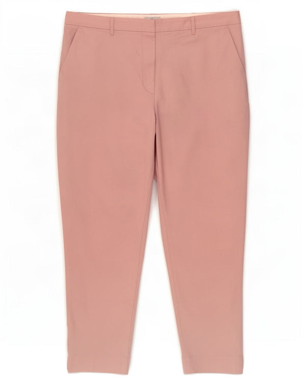 Calça Chino Cônica Feminina Marks & Spencer Reino Unido 18 XL W38 L27 Algodão Rosa