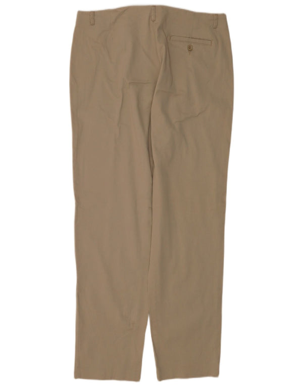 Calça feminina casual Dockers cintura alta justa US 16 2XL W32 L30 bege