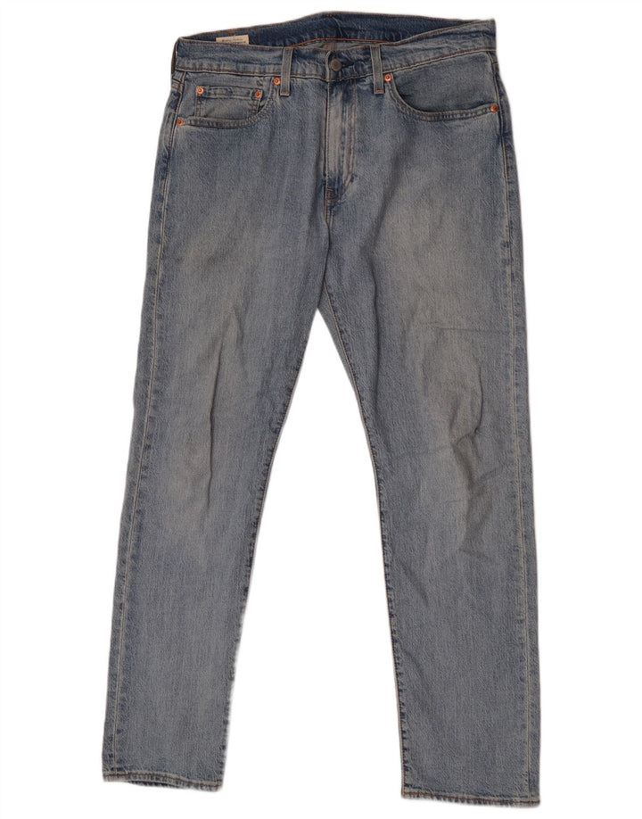 Levi's Masculino 502 Tapered Jeans W32 L32 Azul Algodão