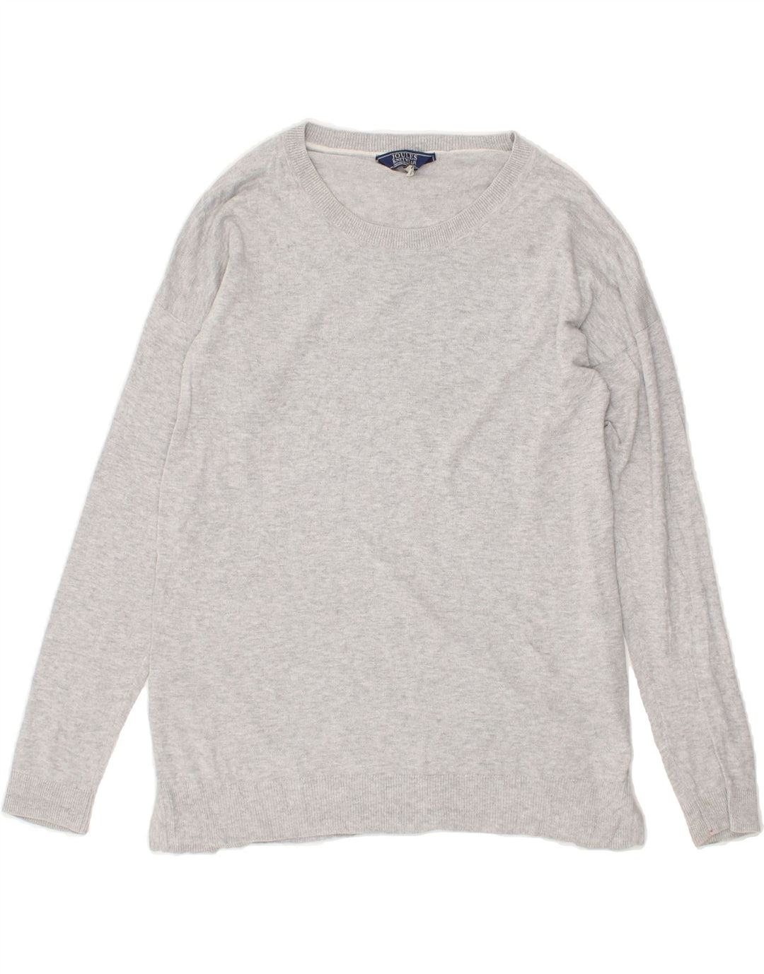 JOULES Womens Boat Neck Jumper Sweater UK 6 XS Grey Cotton Vintage Joules and Second-Hand Joules from Messina Hembry 