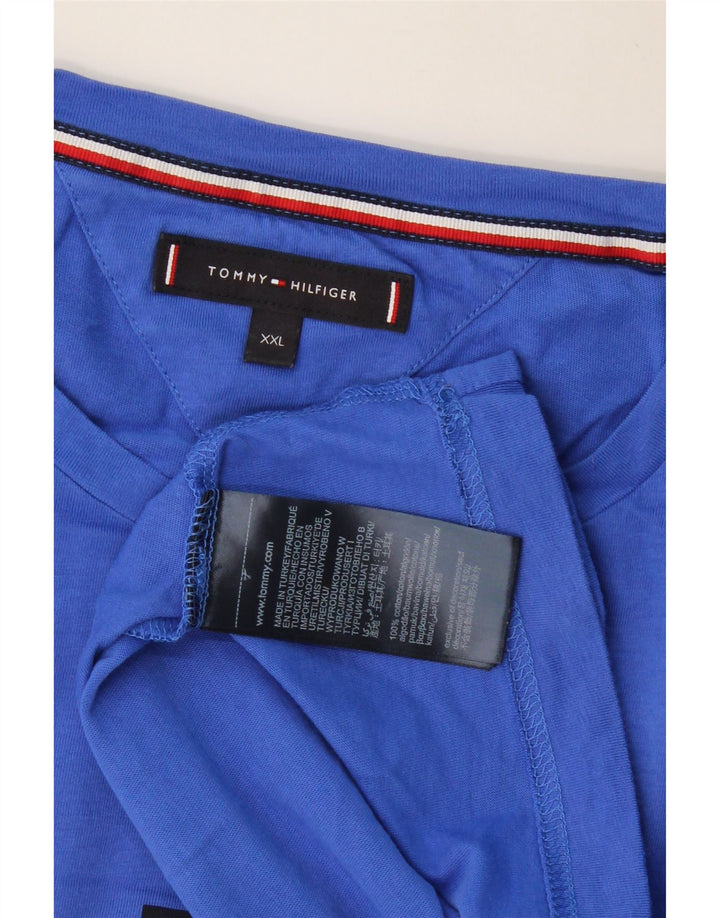 Camiseta masculina TOMMY HILFIGER com estampa gráfica 2XL algodão azul