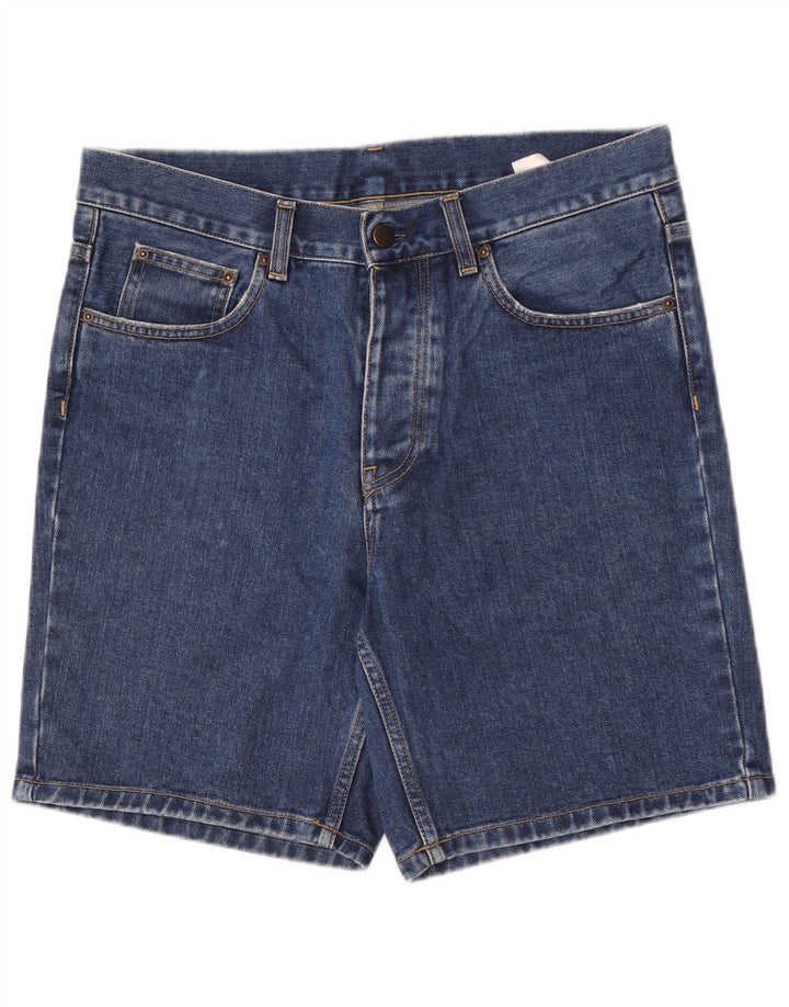 Shorts jeans masculino Carhartt W31 algodão azul médio