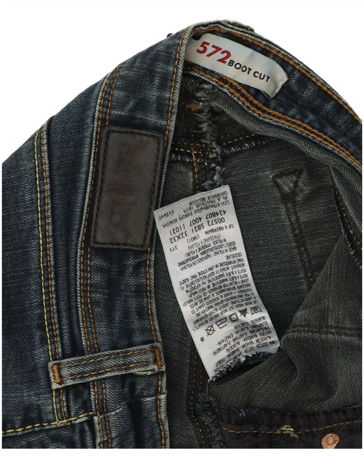 Jeans feminino LEVI'S 572 Bootcut W32 L29 algodão azul