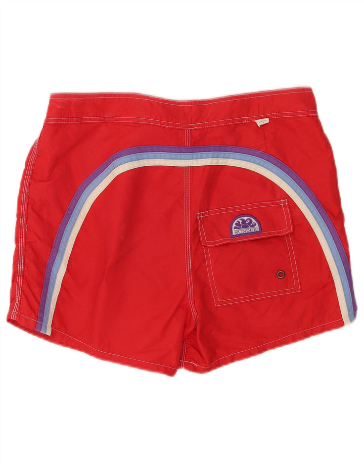 Shorts de natação masculino Sundek médio vermelho nylon