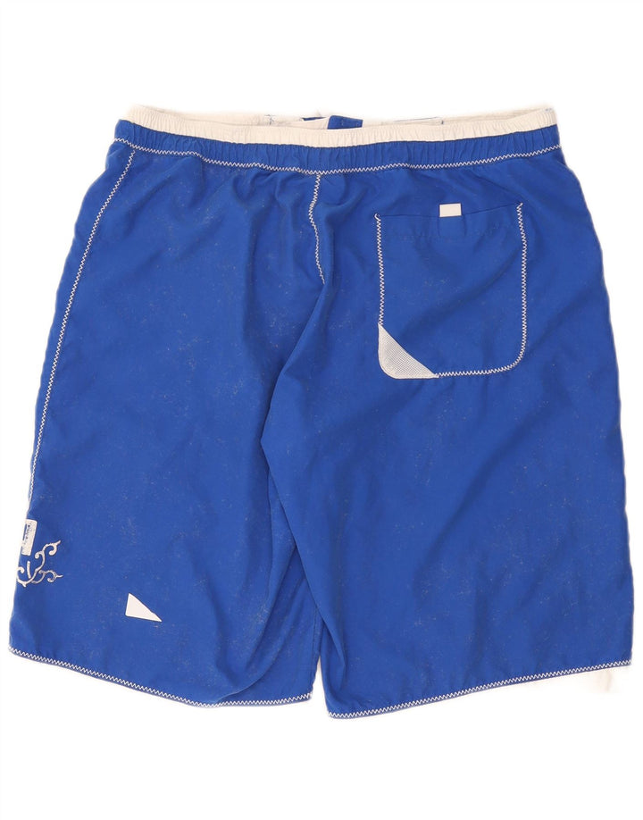 Shorts de natação masculinos Puma Graphic grande azul poliéster
