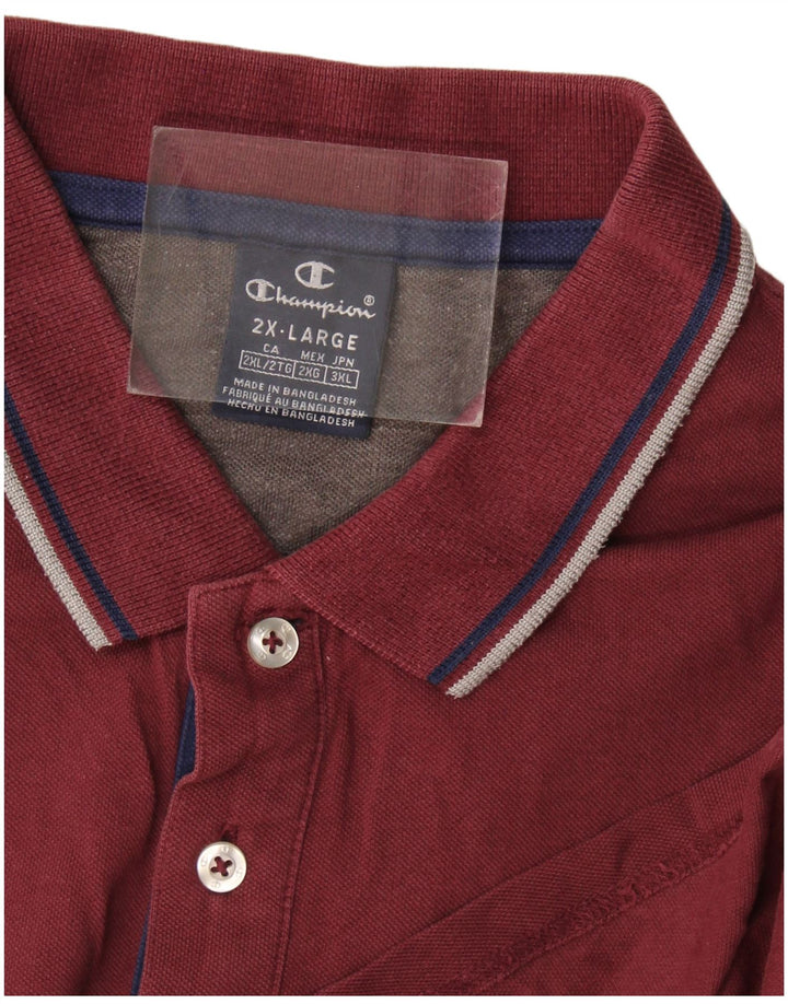 Camisa polo masculina Champion 2XL Borgonha