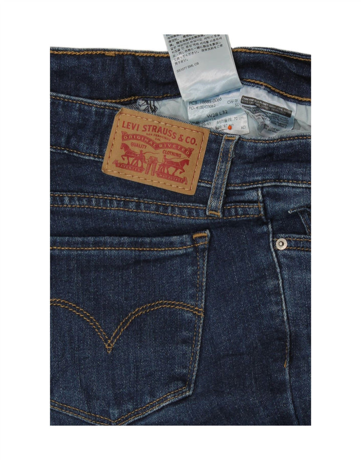 Calça jeans feminina Levi's 715 Bootcut W28 L32 azul marinho algodão