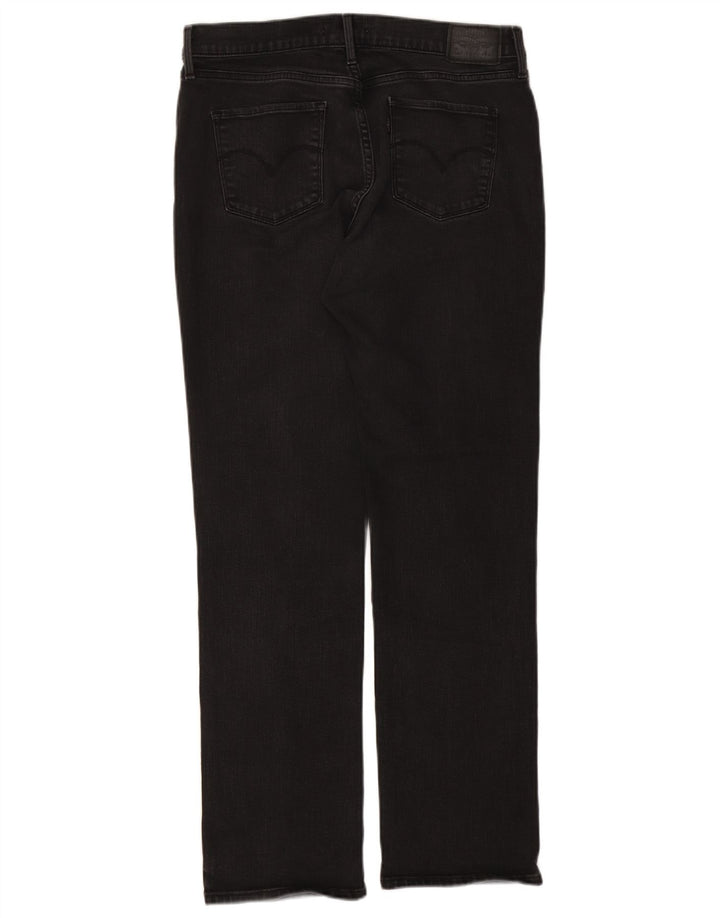 Jeans retos femininos Levi's W31 L32 algodão preto