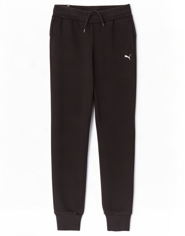 Calça de treino feminina Puma Joggers UK 6 XS algodão preto