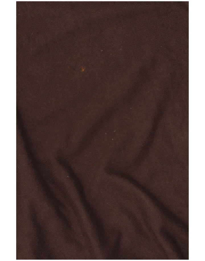 Camiseta feminina Esprit Longline oversized UK 18 XL marrom viscose