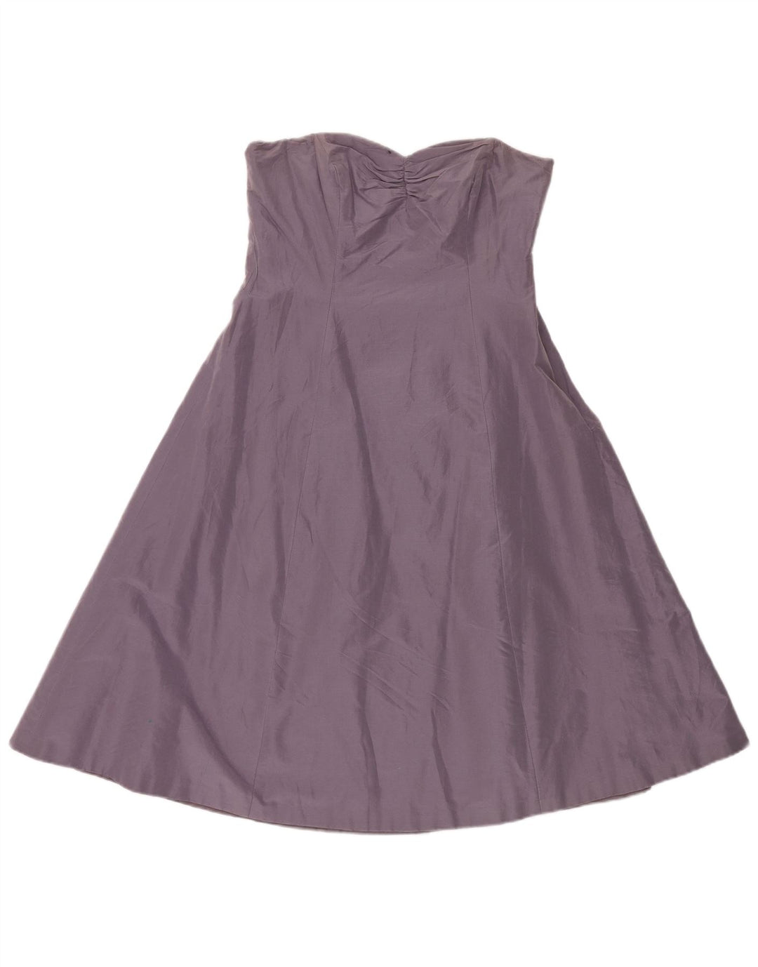 Vestido feminino sem alças Coast UK 14 algodão roxo médio