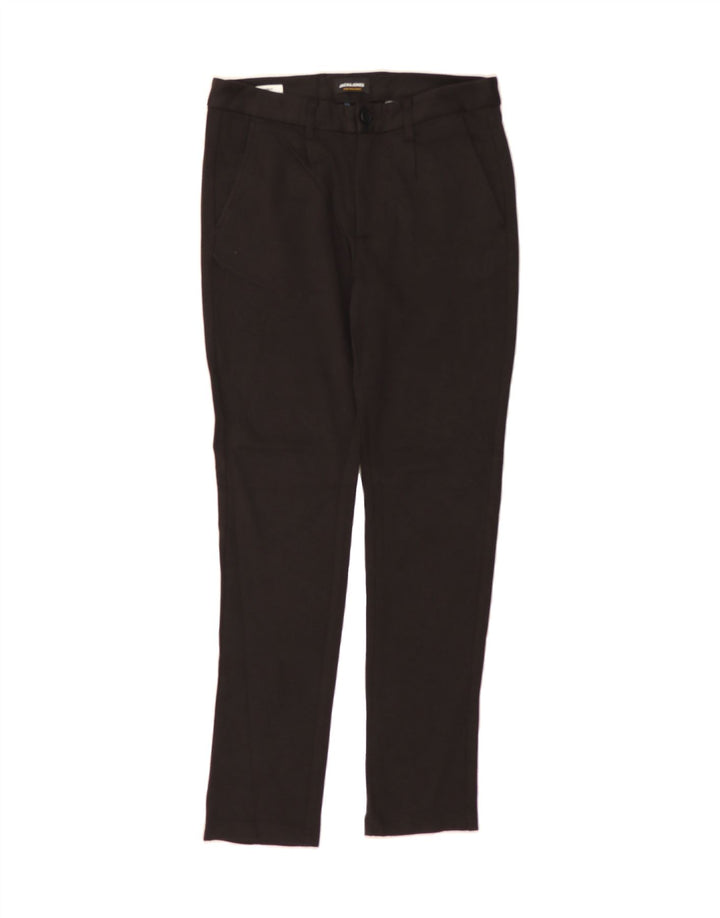 JACK & JONES Womens Slim Chino Trousers W30 L32 Black Cotton Vintage Jack & Jones and Second-Hand Jack & Jones from Messina Hembry 
