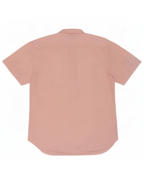 Ted Baker Mens Short Sleeve Classic Fit Shirt XL Pink Floral Cotton