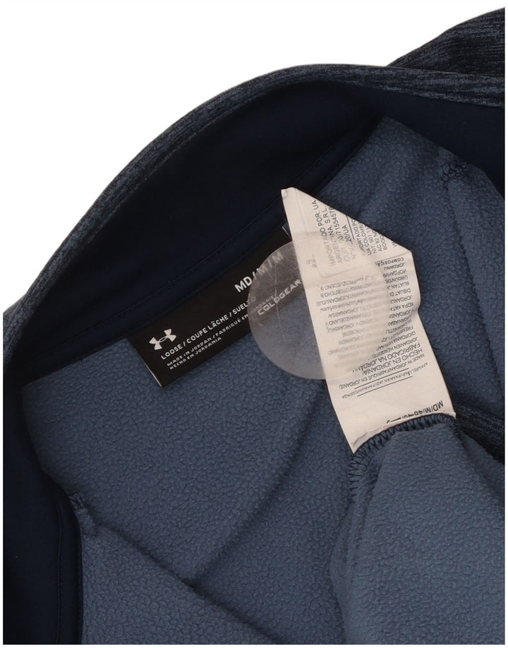 Under Armour masculino Cold Gear moletom jumper médio azul marinho salpicado
