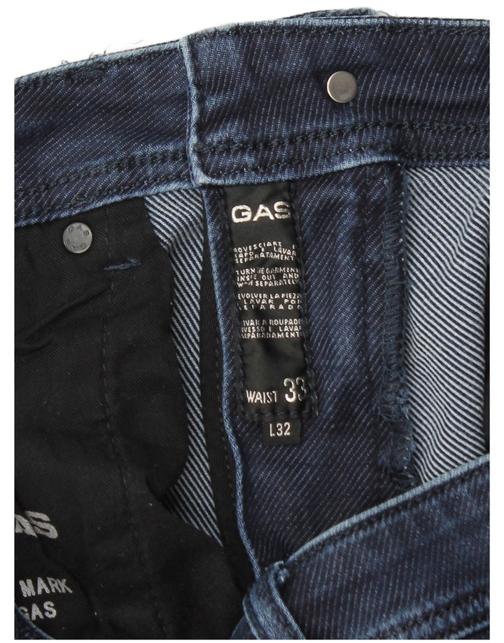 Jeans Slim Masculino Gas W33 L32 Azul