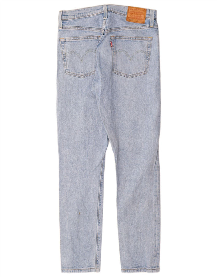 Calça jeans feminina Levi's 501 Straight W27 L28 azul algodão