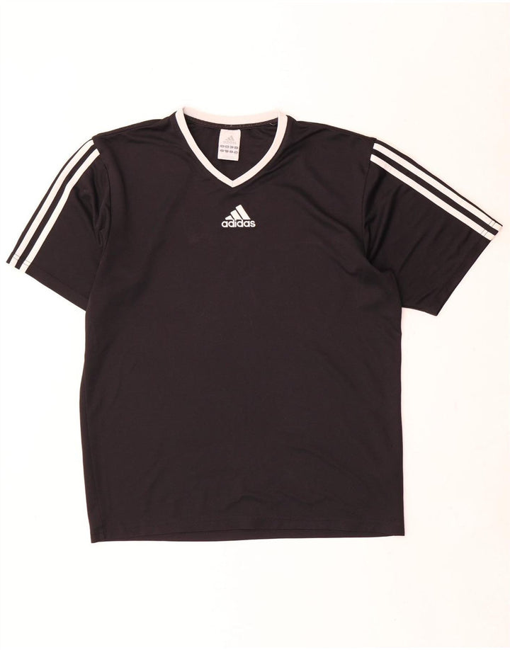 Adidas Mens Climalite Camiseta Top Pequeno Poliéster Preto