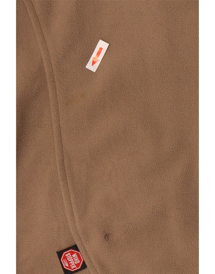 Jaqueta de lã feminina JACK WOLFSKIN UK 10 poliéster colorblock marrom pequeno