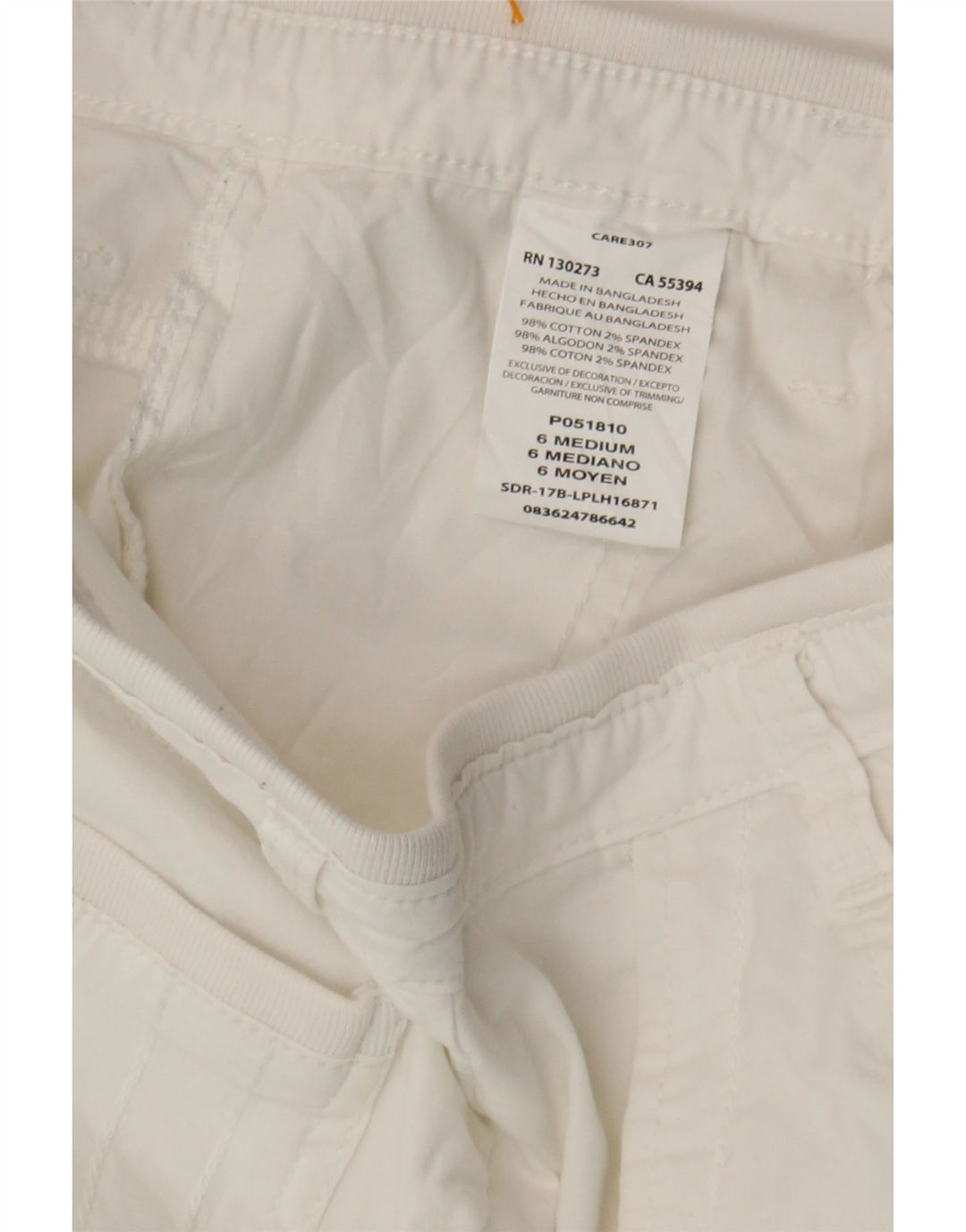 LEE Womens Bermuda Cargo Shorts US 6 Medium W30  White Cotton Vintage Lee and Second-Hand Lee from Messina Hembry 