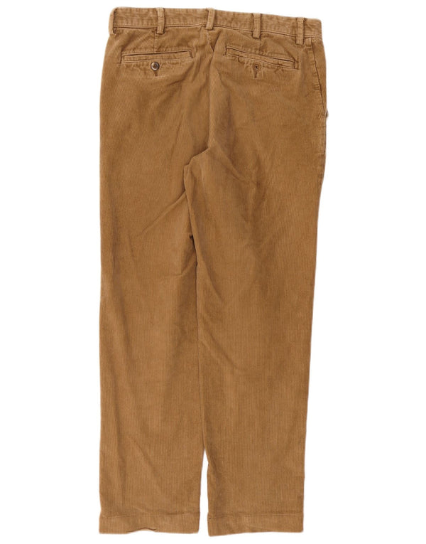 L.L.Bean Calça masculina reta clássica de veludo W32 L29 algodão bege