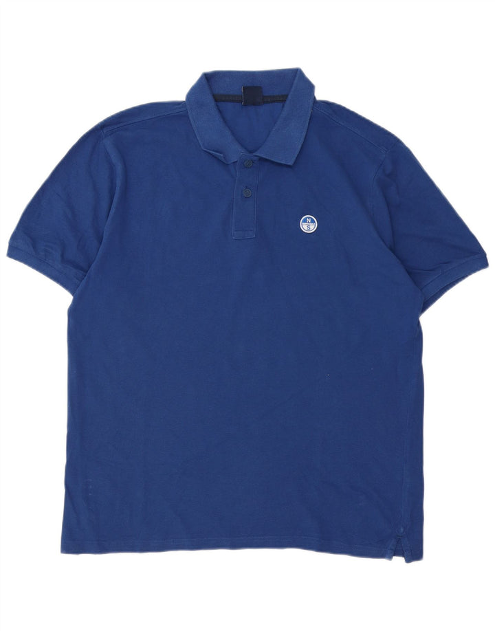 Camisa polo masculina North Sails XL azul algodão