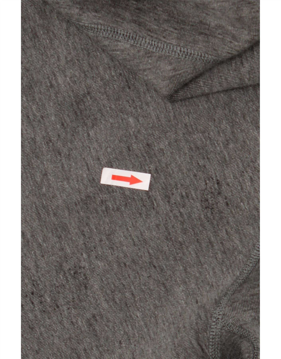 Suéter Nike masculino com capuz e zíper grande algodão manchado cinza
